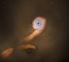 کشف نخستین ابرسیاه‌چاله دوتایی