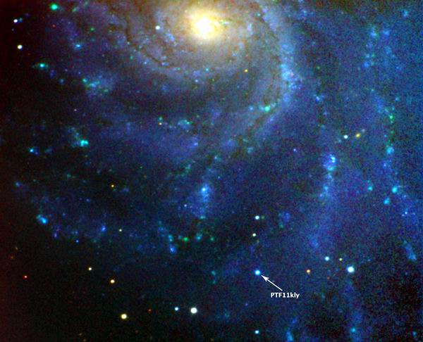 ابرنواختری در کهکشان مارپیچی M101 در صورت فلکی دب اکبر کشف شد.