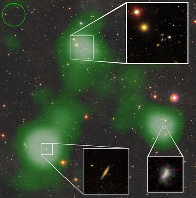 اخترشناسان رصدخانه آرسیبو ، با بهره گیری از ابر تلسکوپ ویلیام ای. گردون توده گازی به وسعت 2.6 میلیون سال نوری را کشف کردند.
