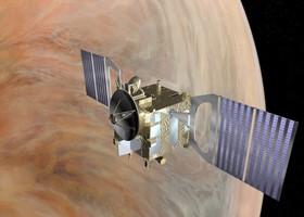 مدارگرد آژانس فضایی اروپا موسوم به «ونوس اکسپرس» با مانور جسورانه , عبور سریع از جو ناهید تا چند ماه بر عمر خود افزوده است.