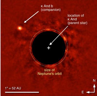 گروهی بین‌المللی از اخترفیزیک‌دانان، سیاره‌ای ابرمشتری پیرامون ستاره‌ی کاپا-آندرومدا یافته‌اند. این سیاره ۱۳ برابر مشتری جرم دارد و در مداری بزرگ‌تر از مدار نپتون به دور ستاره‌اش می‌گردد.

