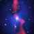 تلسكوپ فضائي هابل ، رصد خانه پرتو ايكس چاندرا و رصد خانه اختر شناسي راديوئي ملي با كمك يكديگر تصويری تركيبي از خوشه كهكشاني MS0735.6+7421 كه در فاصله حدود 2.5 بيليون سال نوري از زمين قرار دارد را تهيه كردند.