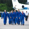 خدمه انديور به ايستگاه فضايي كندي در فلوريدا پرواز كردند.