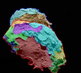 دانشمندان تیم فضاپیمای روزتا در آلمان، با استفاده از داده‌های ارسالی این سامانه نقشه‌ای رنگی از دنباله‌دار مورد مطالعه آن را خلق کرده‌اند که چشم‌انداز شگفت‌آور این جرم کیهانی را به نمایش می‌گذارد.