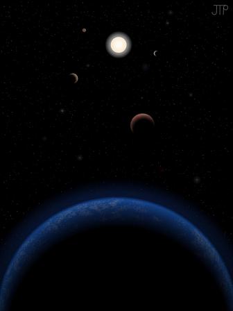 ستاره‌ی تاو-قیطس، یکی از نزدیک‌ترین و شبیه‌ترین ستاره‌ها به خورشید،  5 سیاره دارد و احتمالاً یکی از آن‌ها در کمربند حیاتی قرار دارد.
