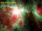 بر اساس مشاهدات انجام شده توسط تلسكوپ فضايي اسپايتزر متعلق به ناسا, باراني از ذرات كوچك كريستال سبز رنگ كه با نام اوليوين هم شناخته مي شود در ابرهاي اطراف يك ستاره در حال تشكيل كشف شده است.