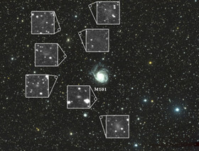 منجمان دانشگاه ییل با استفاده از نوعی تلسکوپ جدید که با بهم پیوستن لنزهای تله فوتو ساخته شده، هفت کهکشان کوتوله را کشف کرده‌اند.
