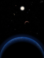 ستاره‌شناسان دانشگاه کالیفرنیا موفق به شناسایی پنج سیاره بالقوه در اطراف یک ستاره نزدیک شدند که ممکن است یکی از آنها از امکان حیات برخوردار باشد.