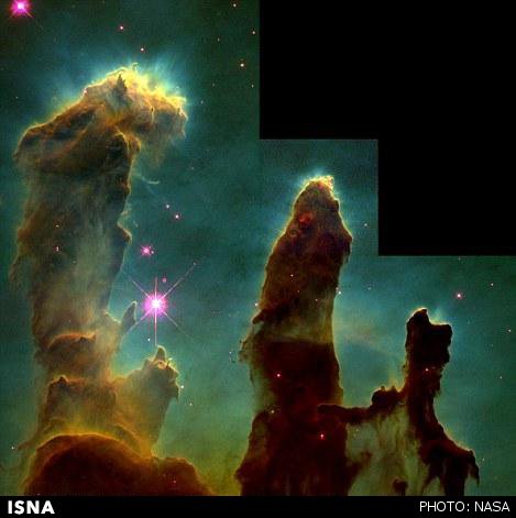 در تصاویر جدید تلسکوپ فضایی هابل ناسا، جزئیات بی‌سابقه‌ای از ستون‌های آفرینش قابل مشاهده هستند.
