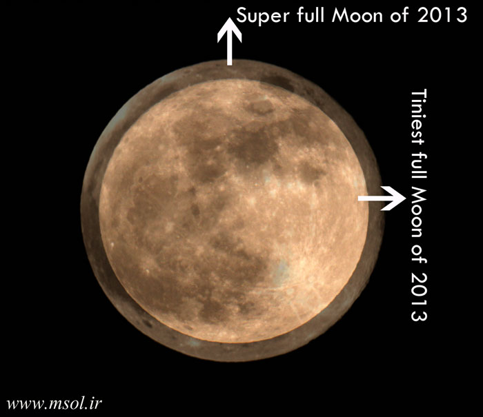 در پایان سال 2013 میلادی، و در آستانه فصلی سرد، ماه در حالی در روز 26 دی ماه به حالت کامل در آسمان پدیدار شد که در آستانه رسیدن به اوج مدارش به دور زمین بود.