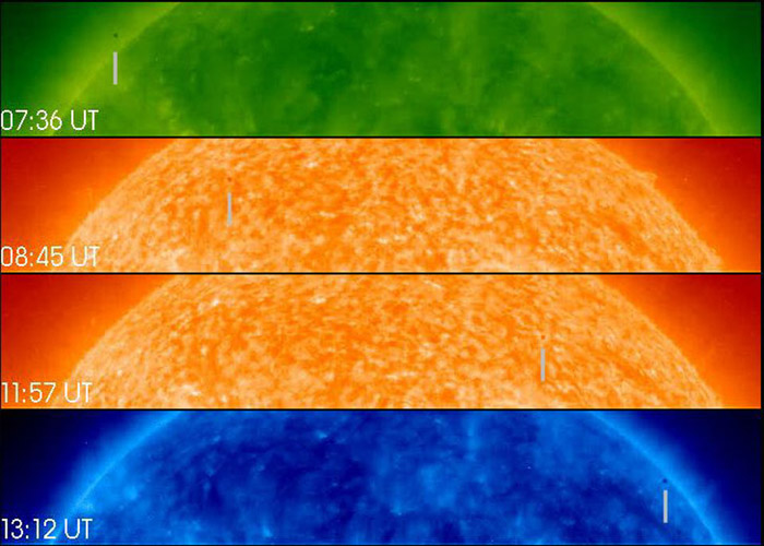 در سال 2003 سیاره عطارد اولین گذر از 14 گذر خود در قرن 21 را از مقابل خورشید انجام داد