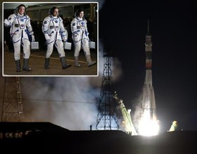 کپسول سایوز حامل سه فضانورد صبح امروز (دوشنبه) پس از یک سفر فضایی شش ساعته به ایستگاه فضایی بین‌المللی (ISS) ملحق شد.