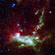 تلسکوپ فروسرخ «اسپیتزر»، تصویری از ستارگان یک سحابی که در اثر مرگ یک ستاره پرجرم بوجود آمده اند را به زمین ارسال کرد. 